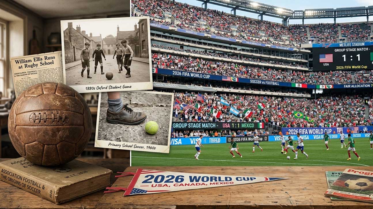 Association football is the game being played right now in the 2026 World Cup. In some countries, they call it football, but in countries where they play more than one kind of football, the word ‘soccer’ is often used.